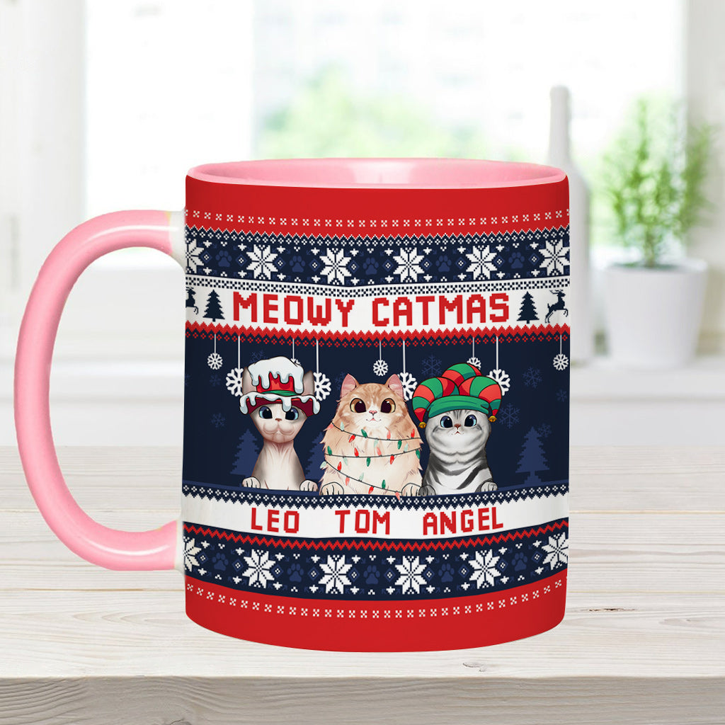 Cat Mom - Personalized Cat Accent Mug