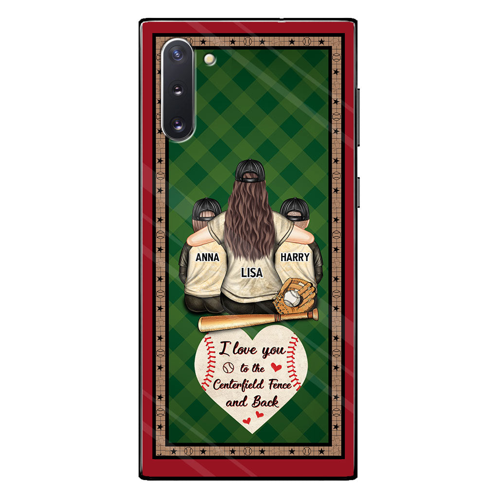 My Heart Is On That Field - Personalized Baseball Clear Phone Case