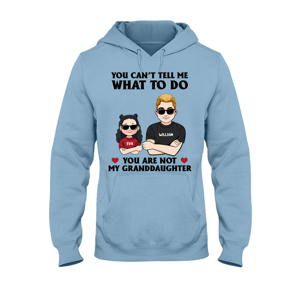 Du kannst mir nichts vorschreiben – Geschenk für Papa, Opa, Onkel, Bruder – Personalisiertes T-Shirt und Hoodie