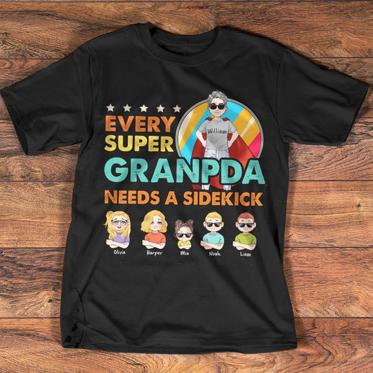 Super-Papa, Superheld – Geschenk für Papa, Opa, Onkel, Bruder – Personalisiertes T-Shirt und Hoodie