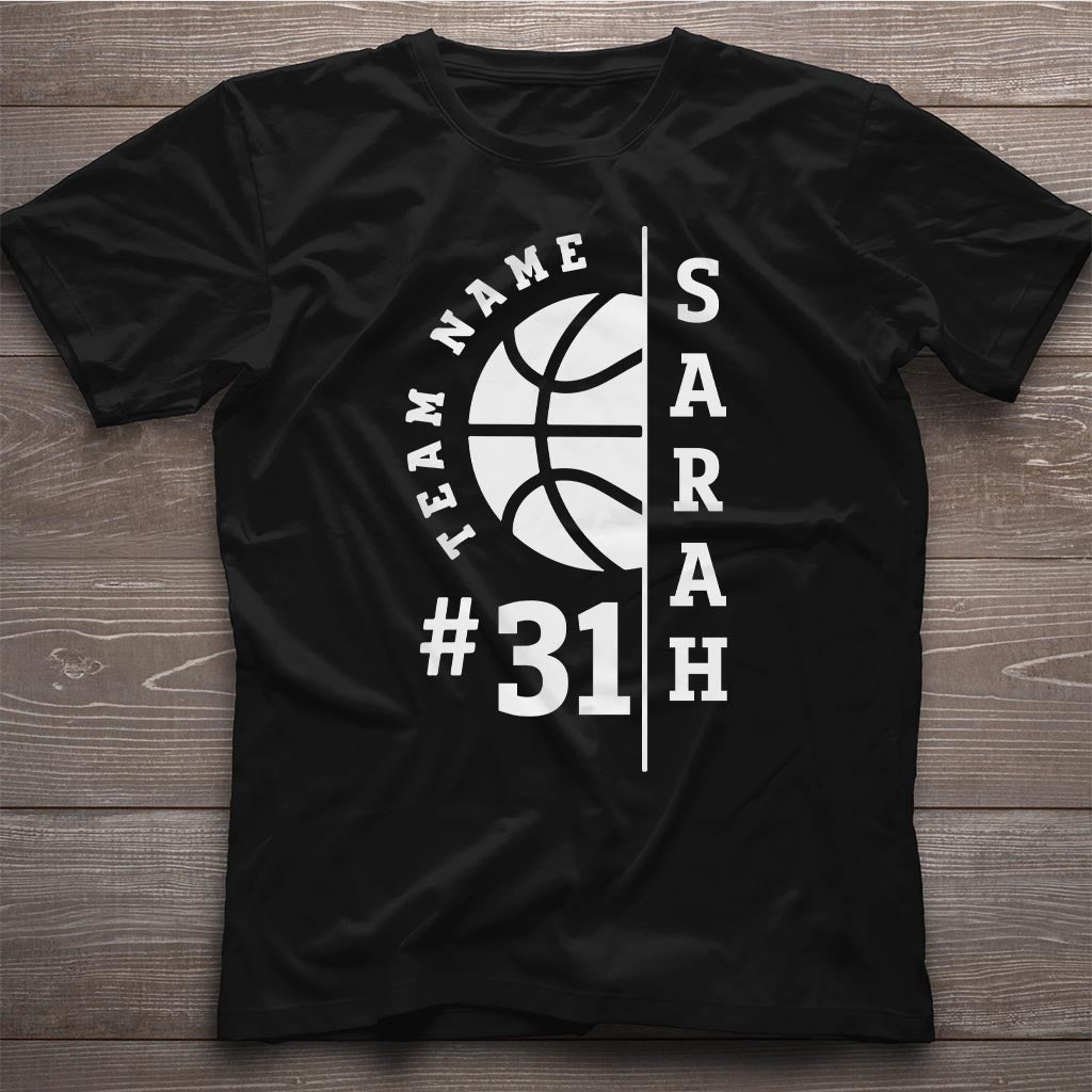Liebe Basketball – Personalisiertes Basketball-T-Shirt und Hoodie