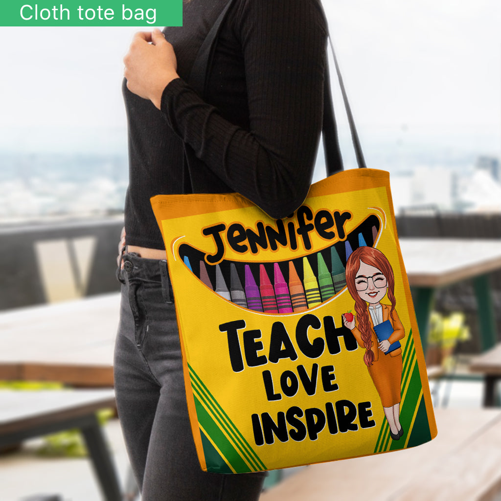 Lehren, Lieben, Inspirieren – Personalisierte Lehrertasche