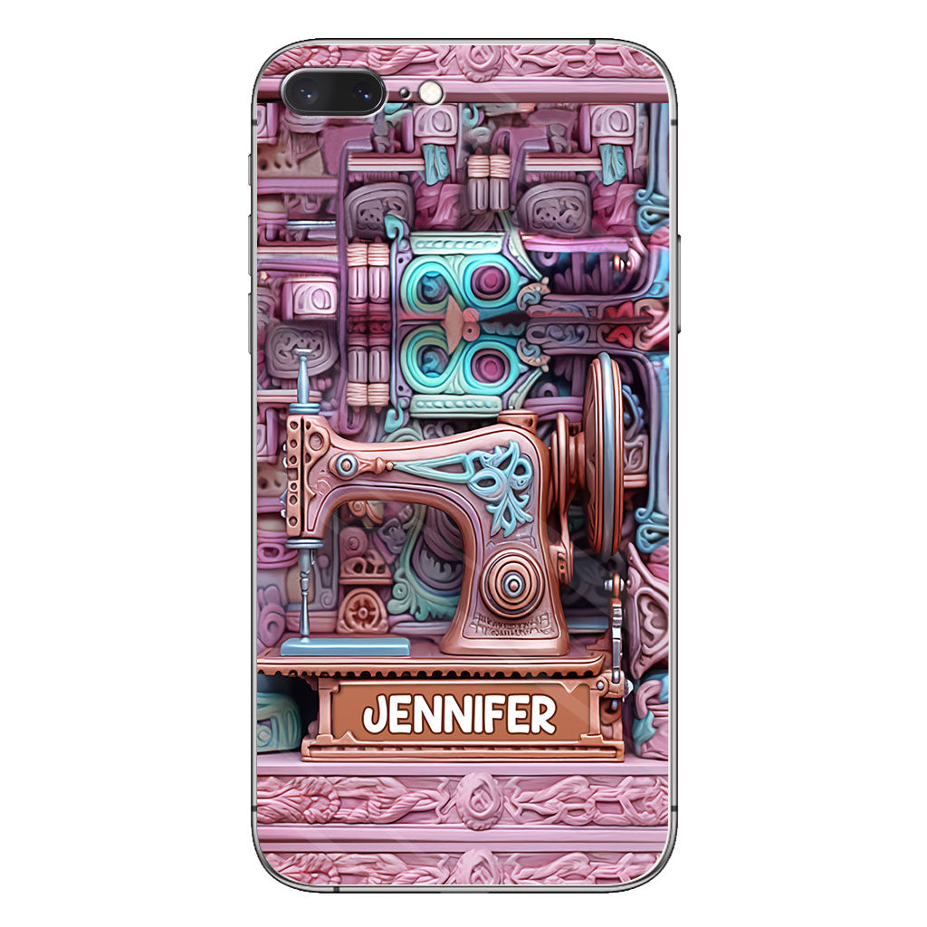 Nähbegeisterung – Personalisierte Handyhülle zum Thema Nähen
