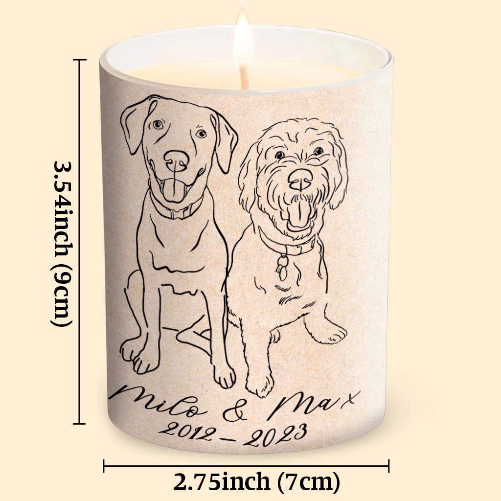 Es gibt jene, die die Welt weiterhin erhellen – Geschenk für Hundeliebhaber, Katzen- und Hundebesitzer – Personalisierte Kerze mit Holzdeckel