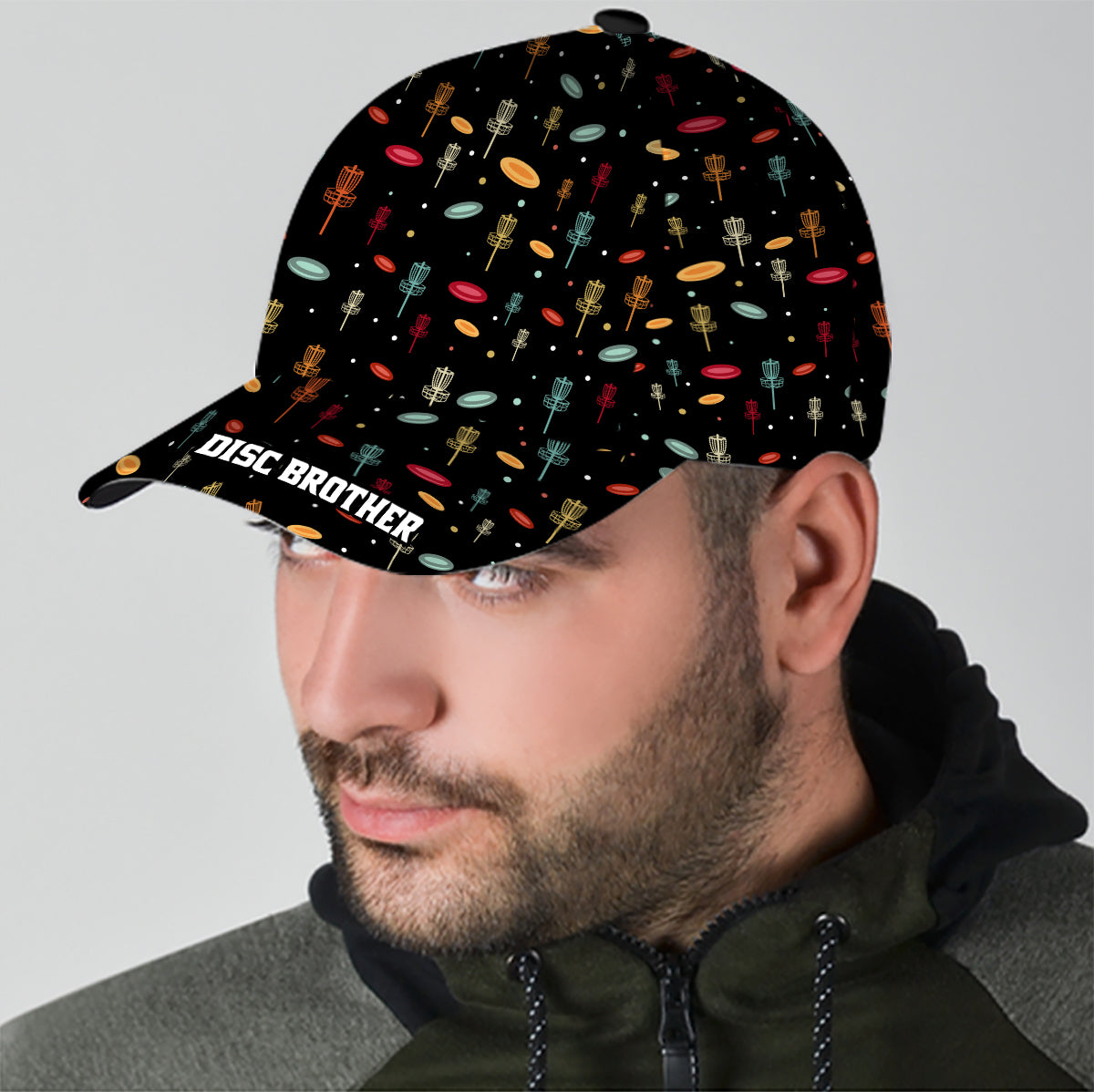 Disc Daddy – Disc-Golf-Geschenk für Papa, Opa, Mama, Oma – Personalisierte klassische Kappe