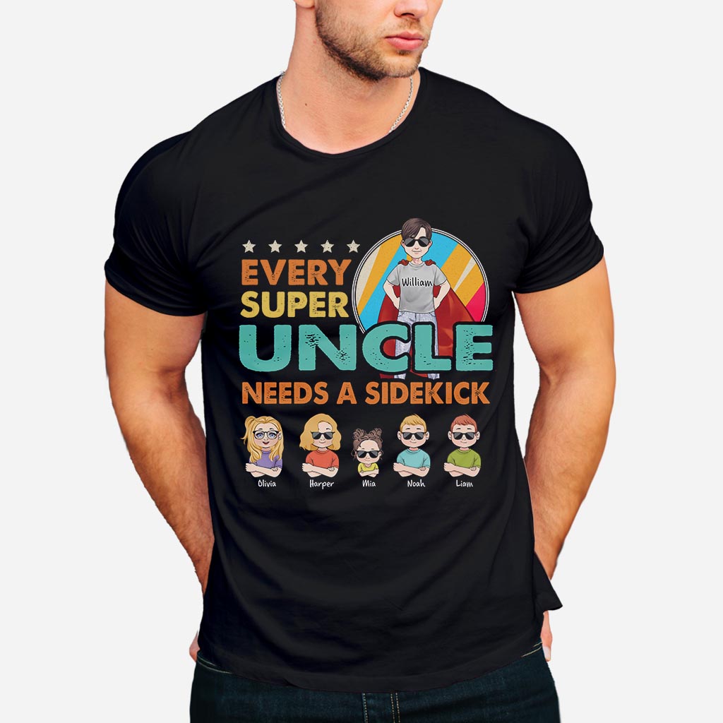 Super-Papa, Superheld – Geschenk für Papa, Opa, Onkel, Bruder – Personalisiertes T-Shirt und Hoodie