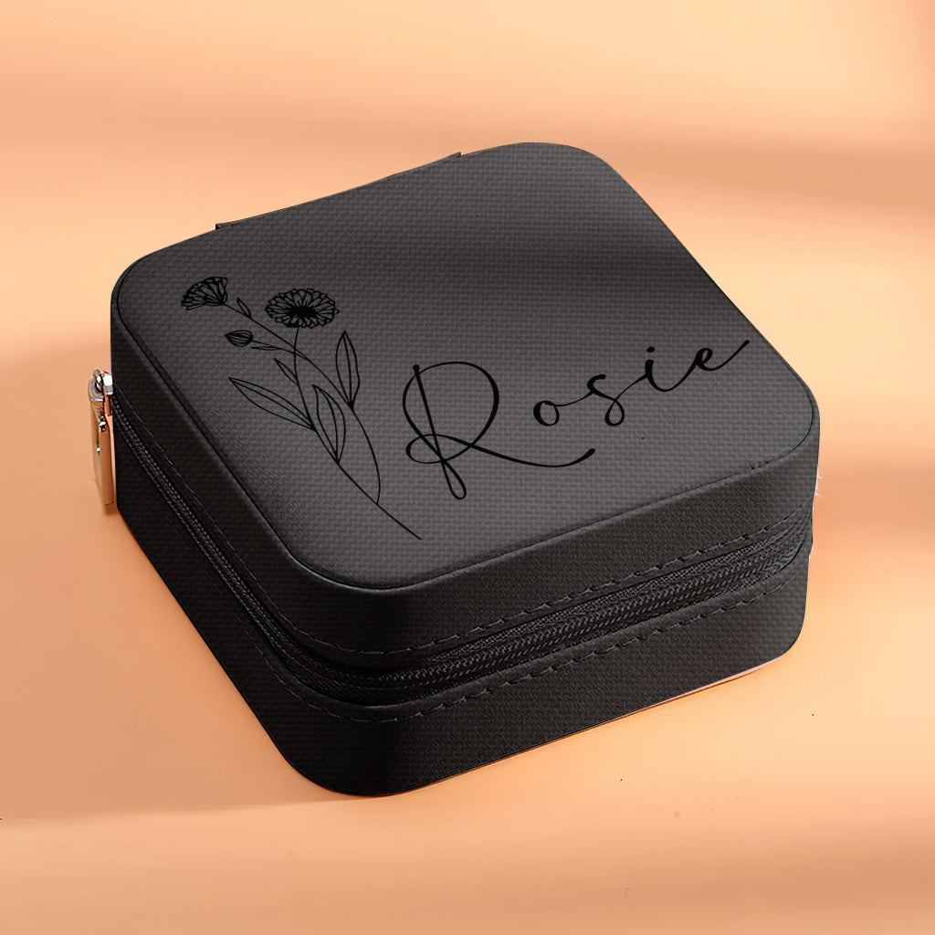 Geburtsblume – Personalisierte Schmuckschatulle für die Tochter