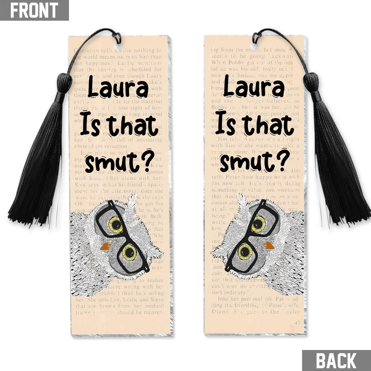 Is That Smut - Personalized Book Bookmark (Printed On Both Sides)