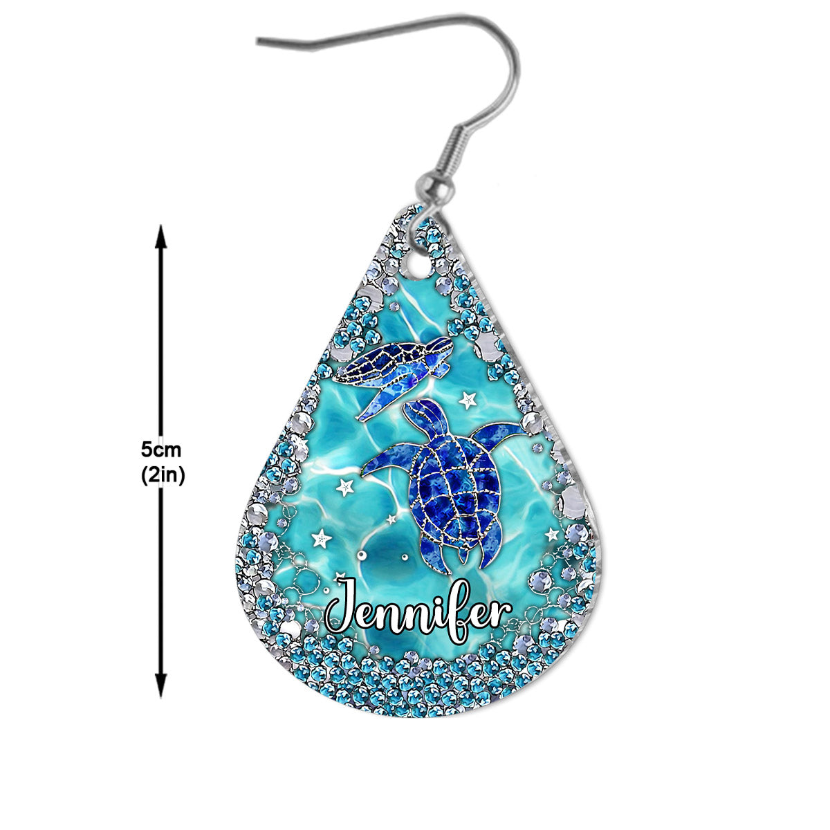 Liebe Schildkröten – Personalisierte Schildkröten-Ohrringe