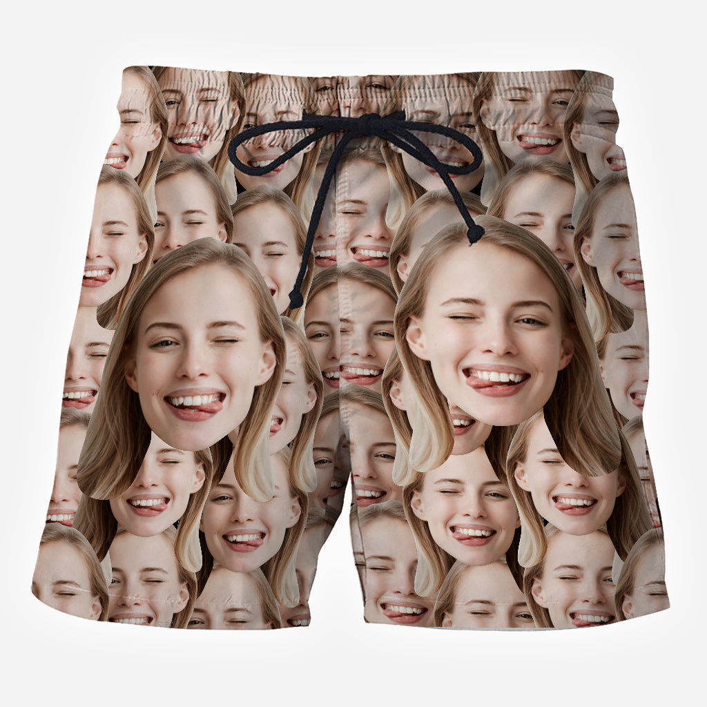 Herrenshorts mit Foto – Geschenk für Hundeliebhaber, Katzenliebhaber, Ehemänner, Freunde – Personalisierte Herrenshorts