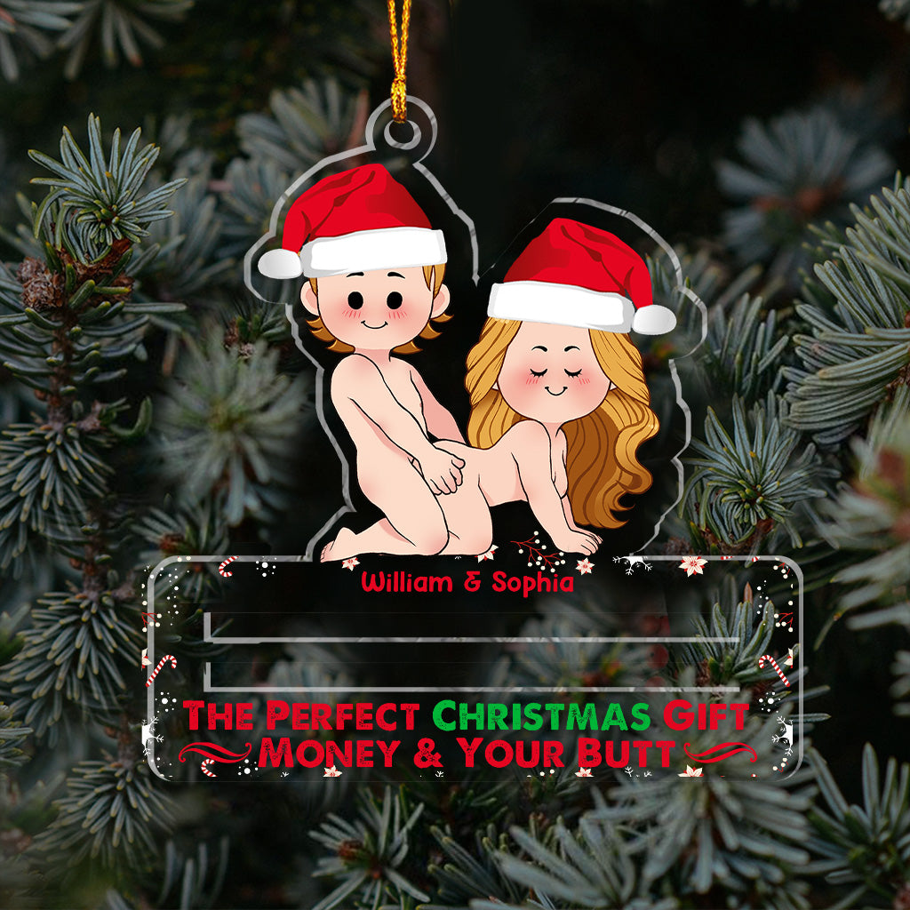 Das perfekte Weihnachtsgeschenk – Personalisierter transparenter Weihnachtsschmuck für Paare