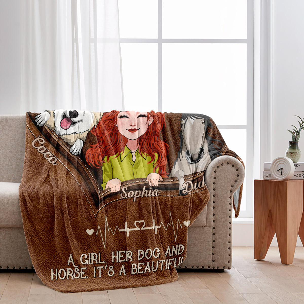 Positive Affirmationen Schmetterling - Personalisierte Schmetterlingsdecke