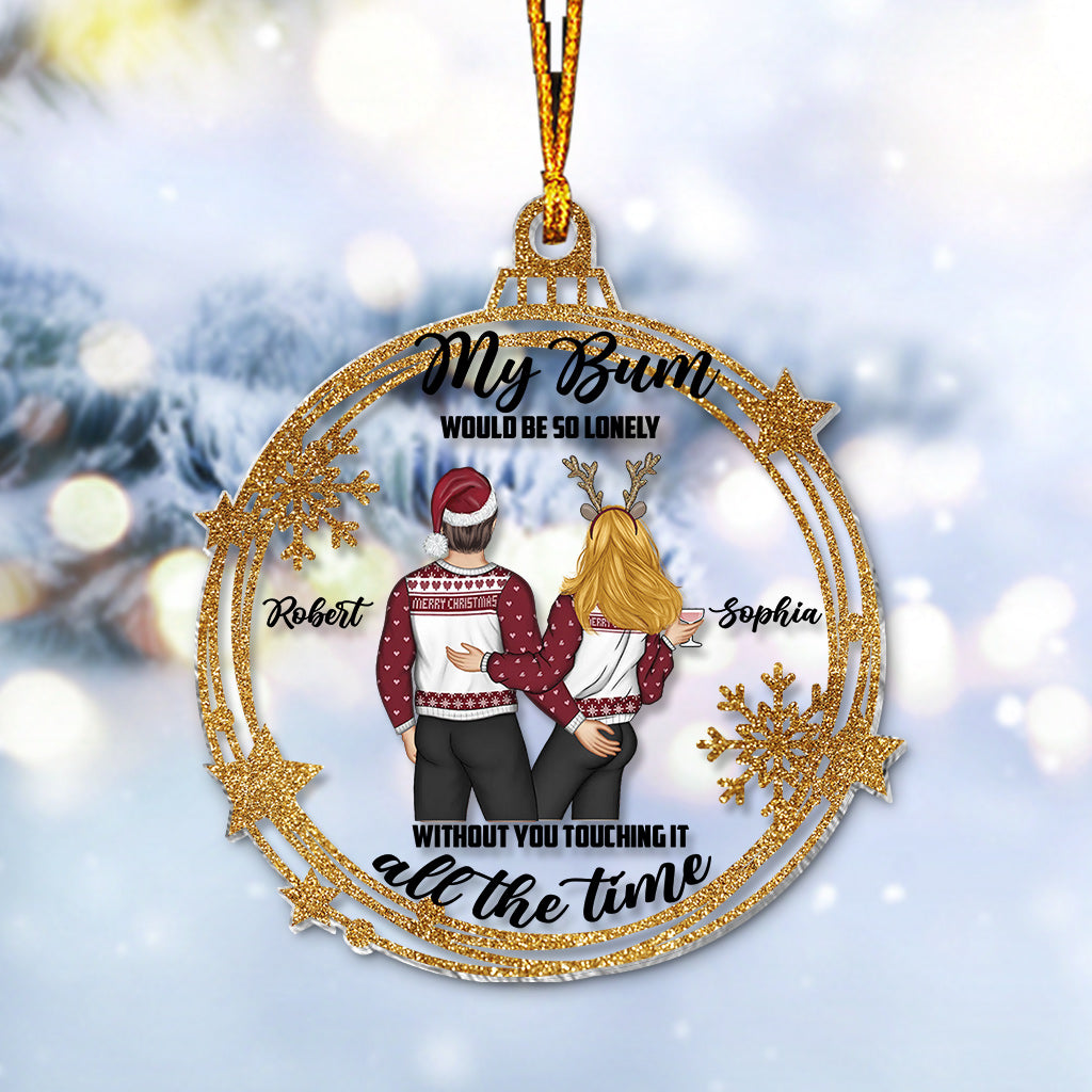 „Touch My Bum“ – Personalisierter transparenter Pärchen-Anhänger