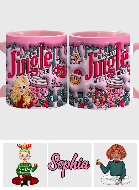 Ohne Kaffee klingeln meine Glöckchen nicht – personalisierte Kaffeetasse