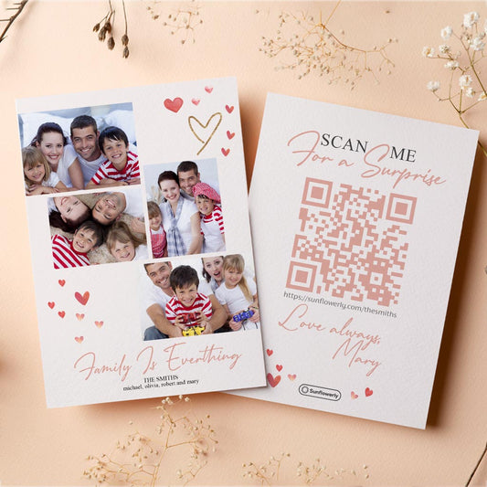 Forever Love - Personalized QR Greeting Card