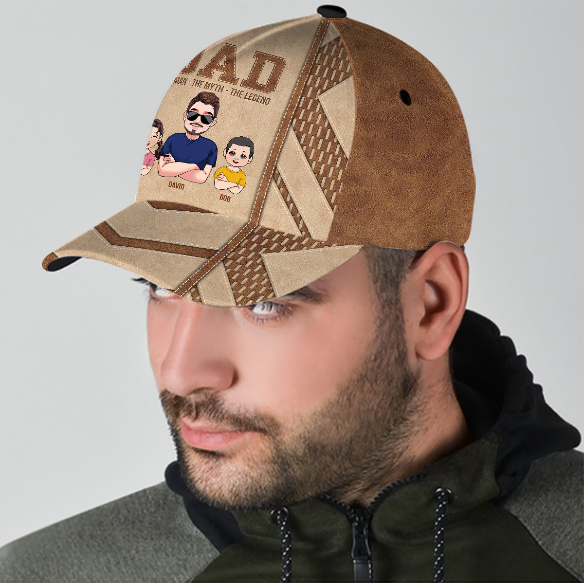 Papa – Der Mann, der Mythos, die Legende – Personalisierte klassische Vaterkappe