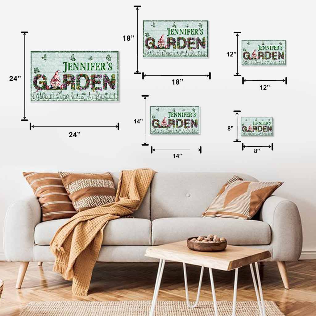 Welcome To My Garden - Personalized Gardening Cut Metal Sign