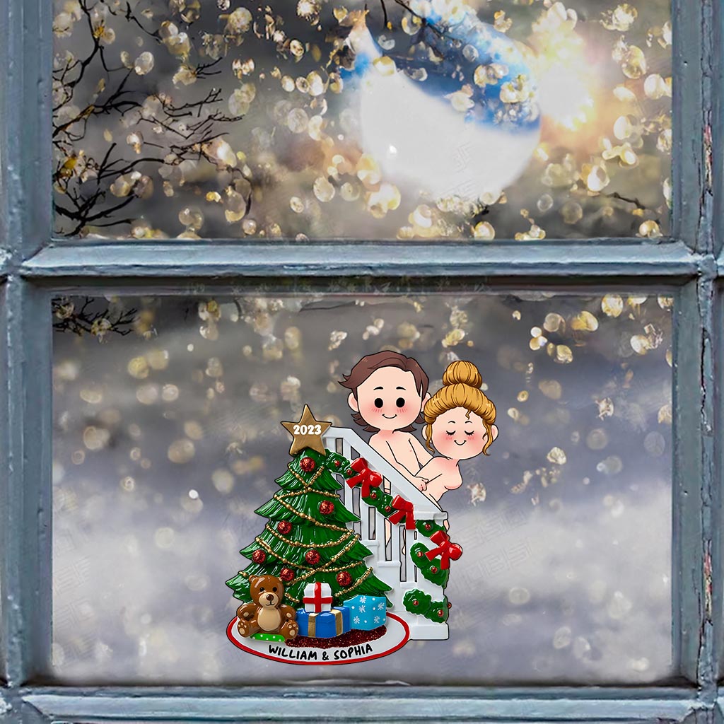 Treppenhaus-Aufkleber „Unartiges Pärchen“ – personalisierter Aufkleber, gestanzt