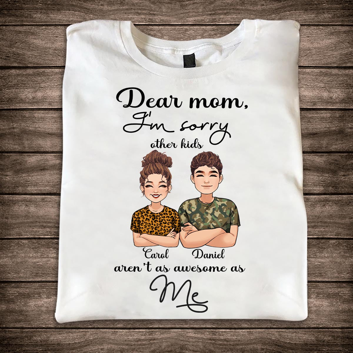 Liebe Mama – Personalisiertes Mutter-T-Shirt und Hoodie