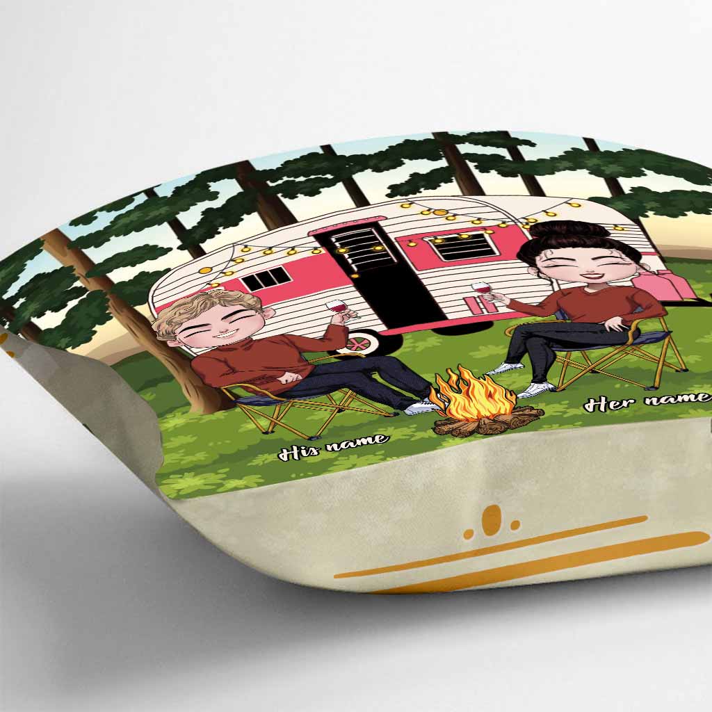 Gemeinsam ist mein Lieblingsplatz – personalisiertes Camping-Kissen