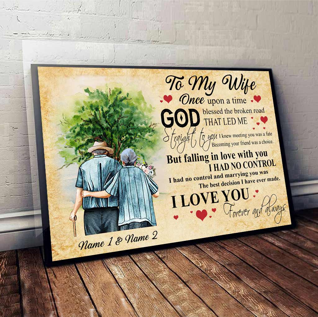 God Blessed The Broken Road - Personalized Couple Poster