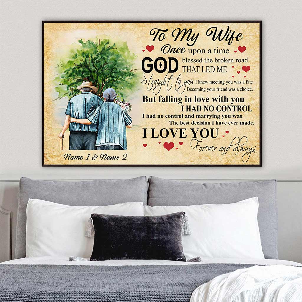 God Blessed The Broken Road - Personalized Couple Poster