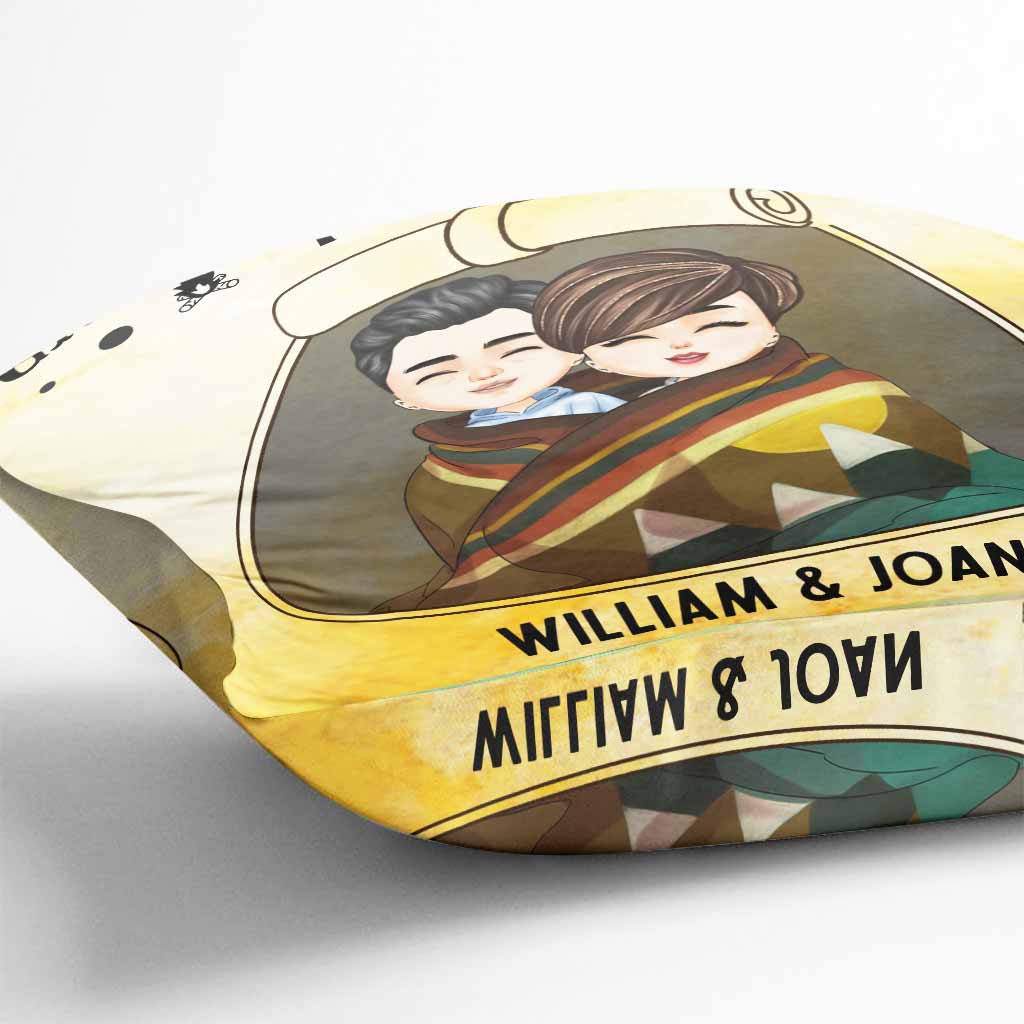 Camping Partners For Life - Personalized Couple Throw Pillow