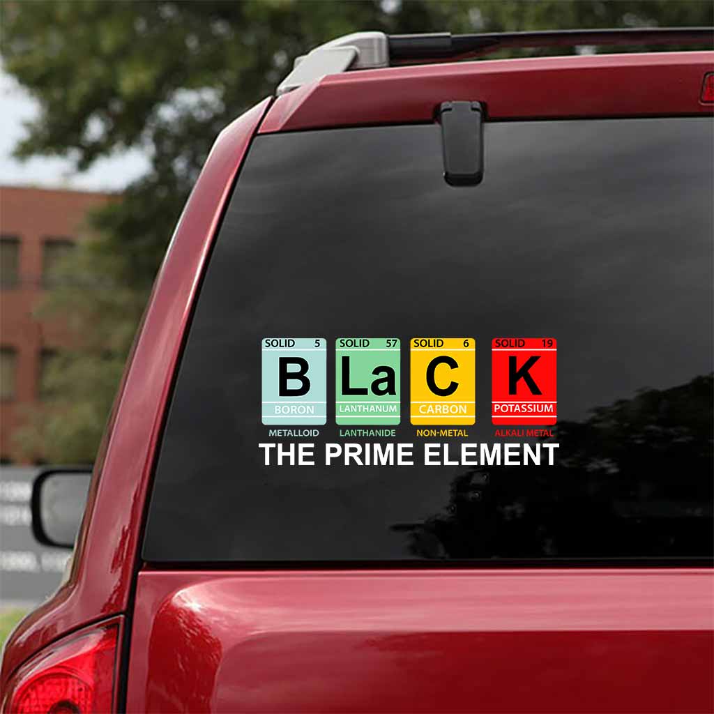 Black The Prime Element - African American Decal Full