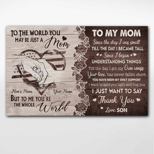 To My Mom - Personalized Mother's Day Police Officer Poster