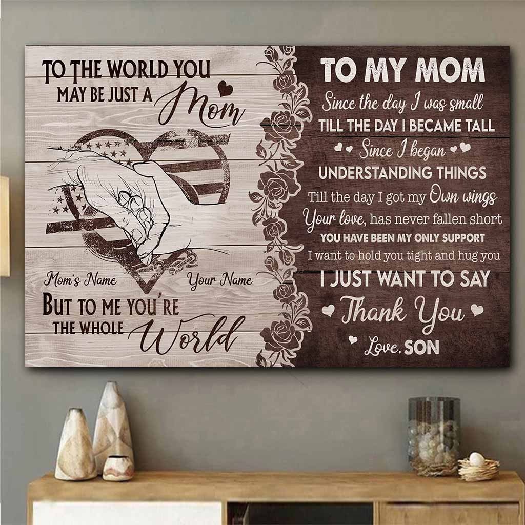 An meine Mama – Personalisiertes Muttertagsposter für Polizistinnen