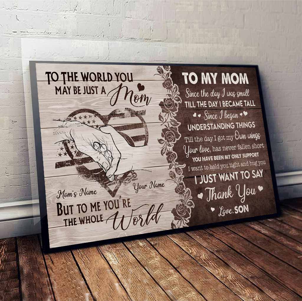 An meine Mama – Personalisiertes Muttertagsposter für Polizistinnen