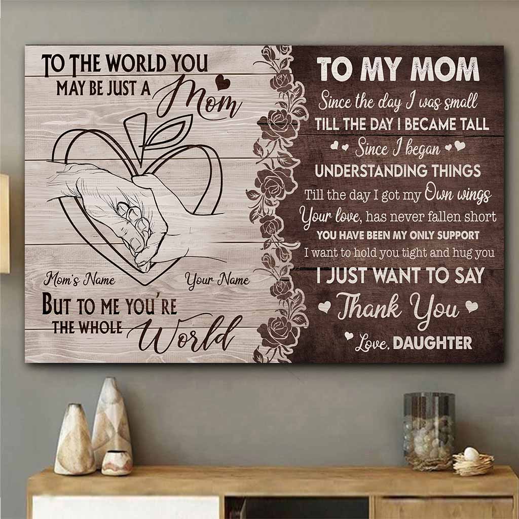 An meine Mama – Personalisiertes Muttertags-Lehrerposter