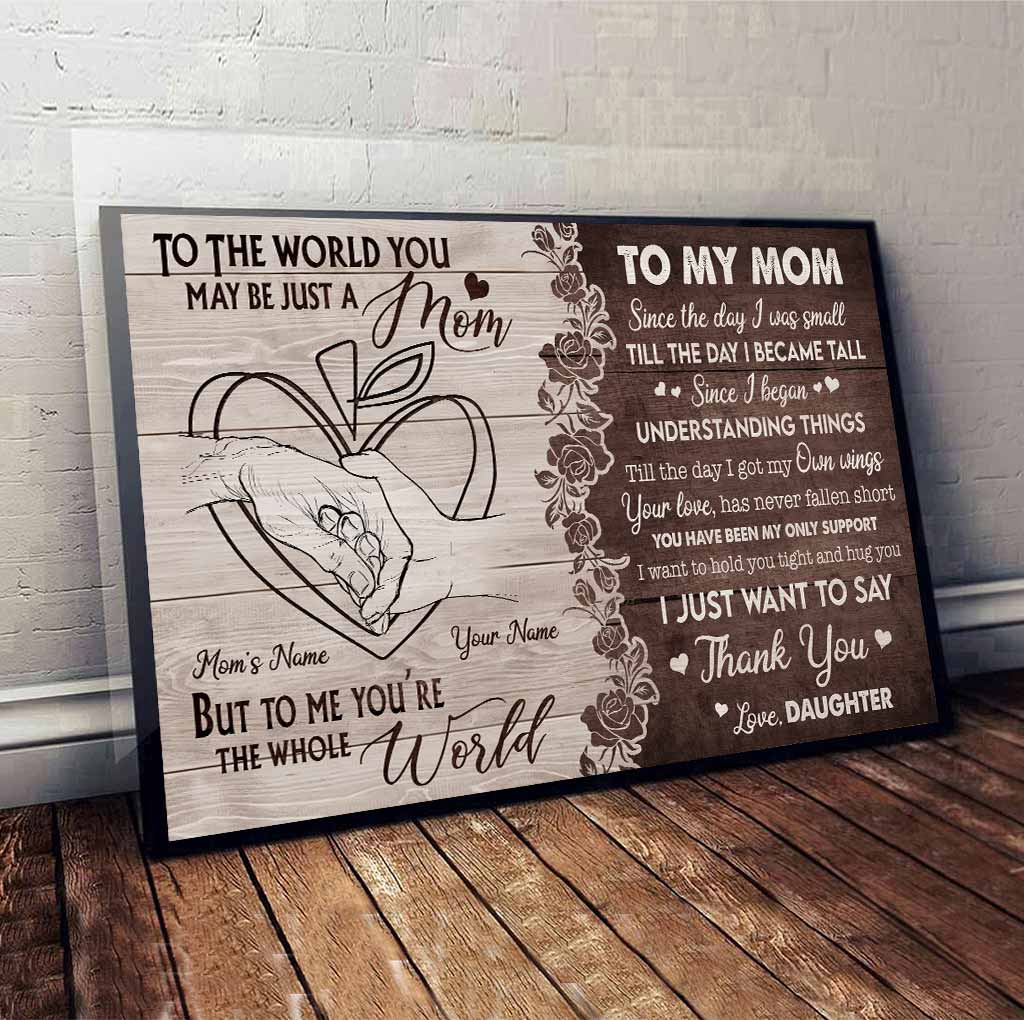 An meine Mama – Personalisiertes Muttertags-Lehrerposter