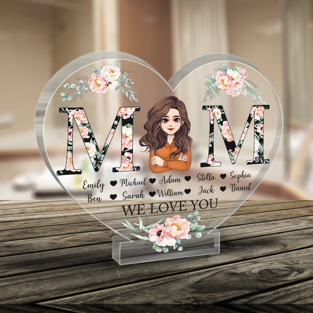 Mom - Personalized Mother's Day Mother Custom Shaped Acrylic Plaque