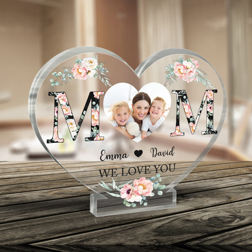 Mama – Personalisierte Acrylplakette in individueller Form zum Muttertag