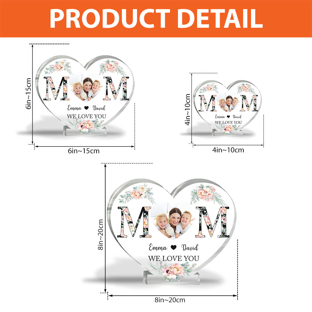 Mama – Personalisierte Acrylplakette in individueller Form zum Muttertag