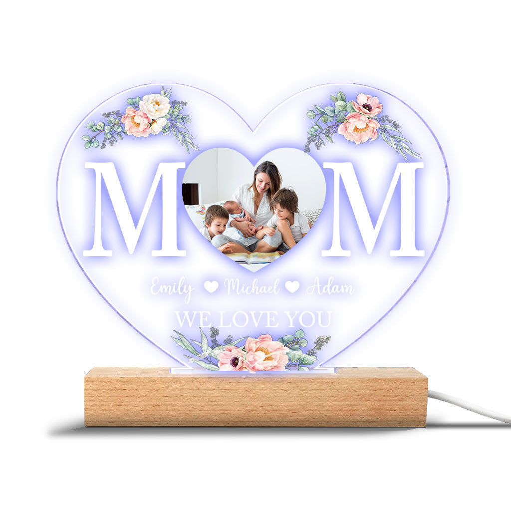 Mama – Personalisierte, mutterförmige Plakettenleuchte zum Muttertag