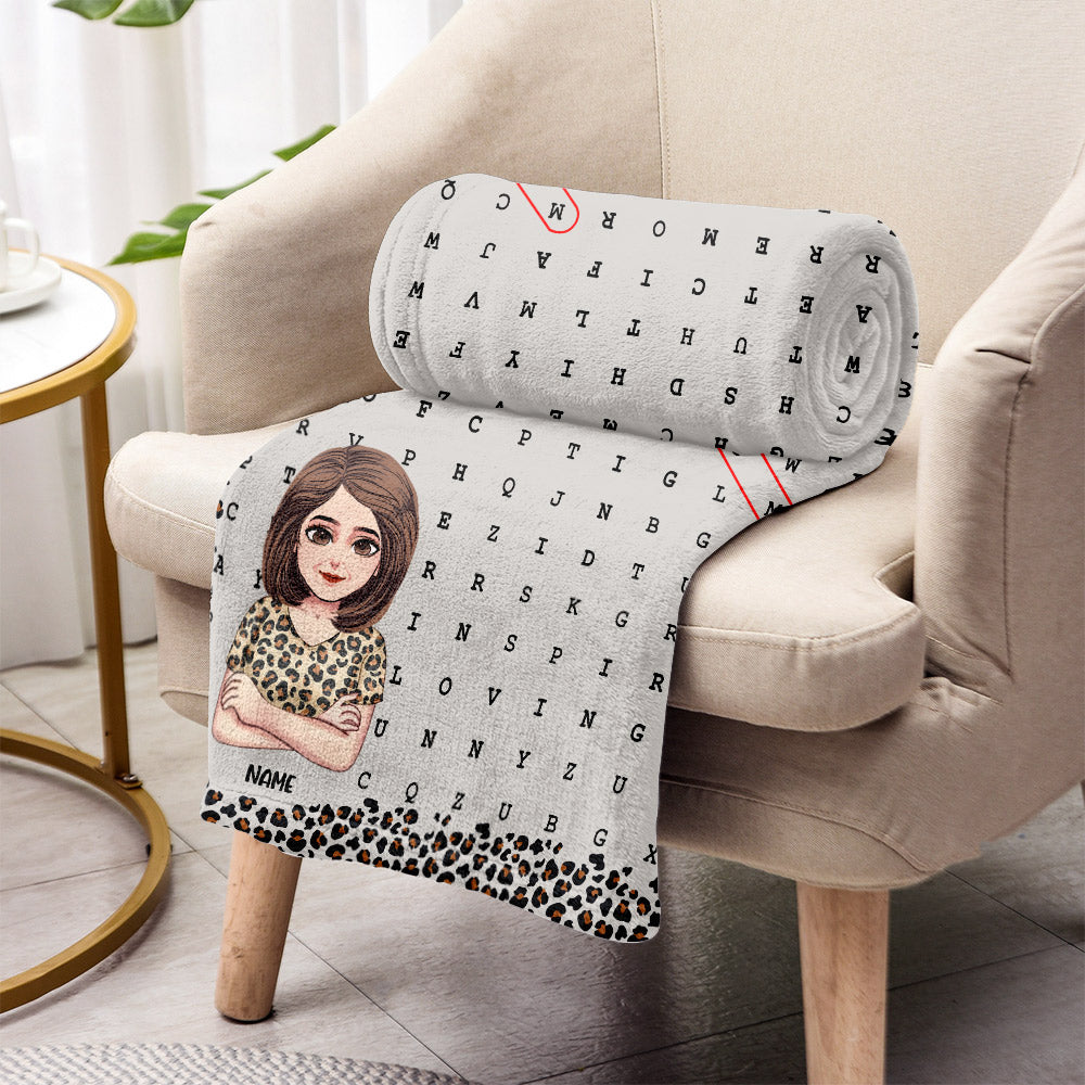 Mama-Wortsuche – Personalisierte Muttertagsdecke