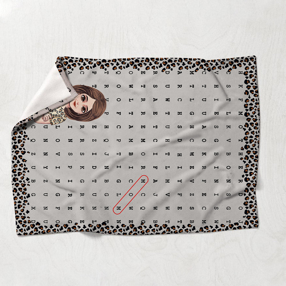 Mama-Wortsuche – Personalisierte Muttertagsdecke