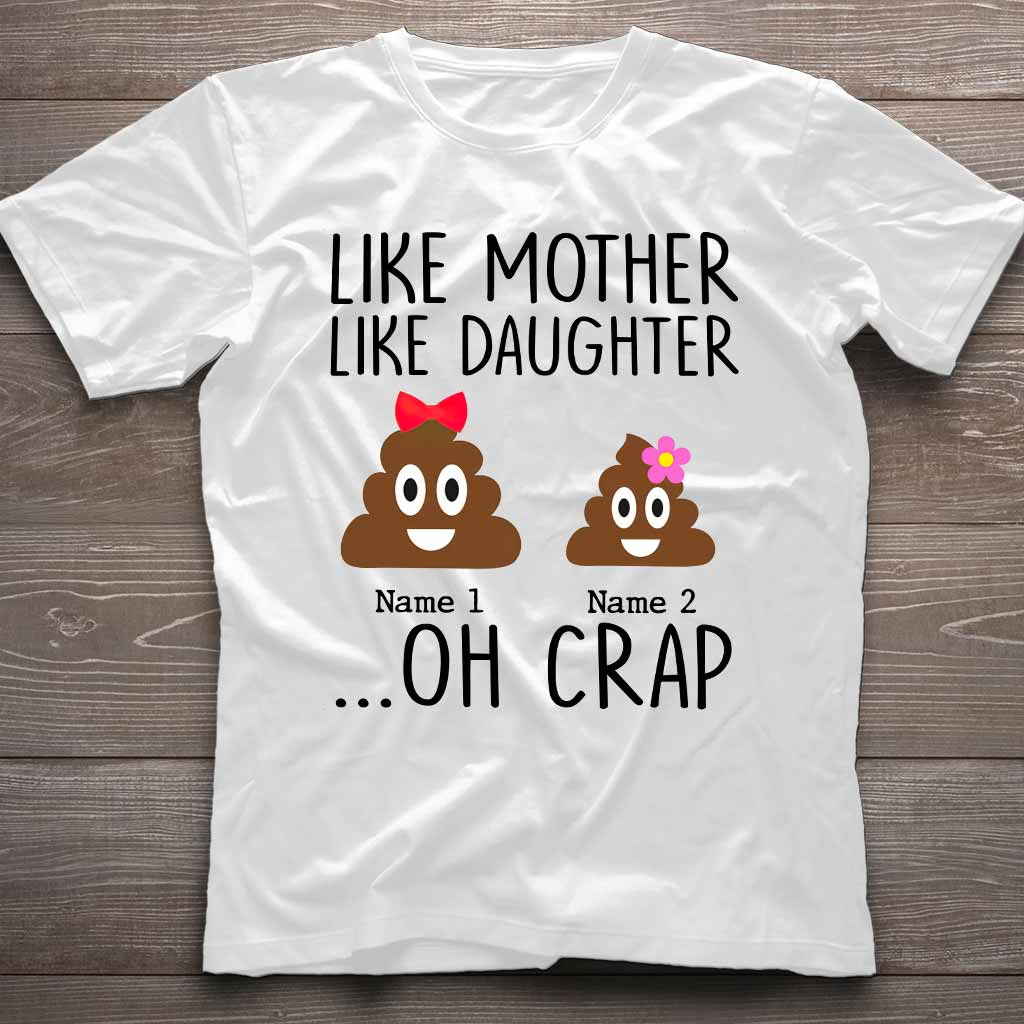 Wie die Mutter, so die Tochter – Geschenk für Mama, Tochter, Papa, Sohn – Personalisiertes T-Shirt und Hoodie