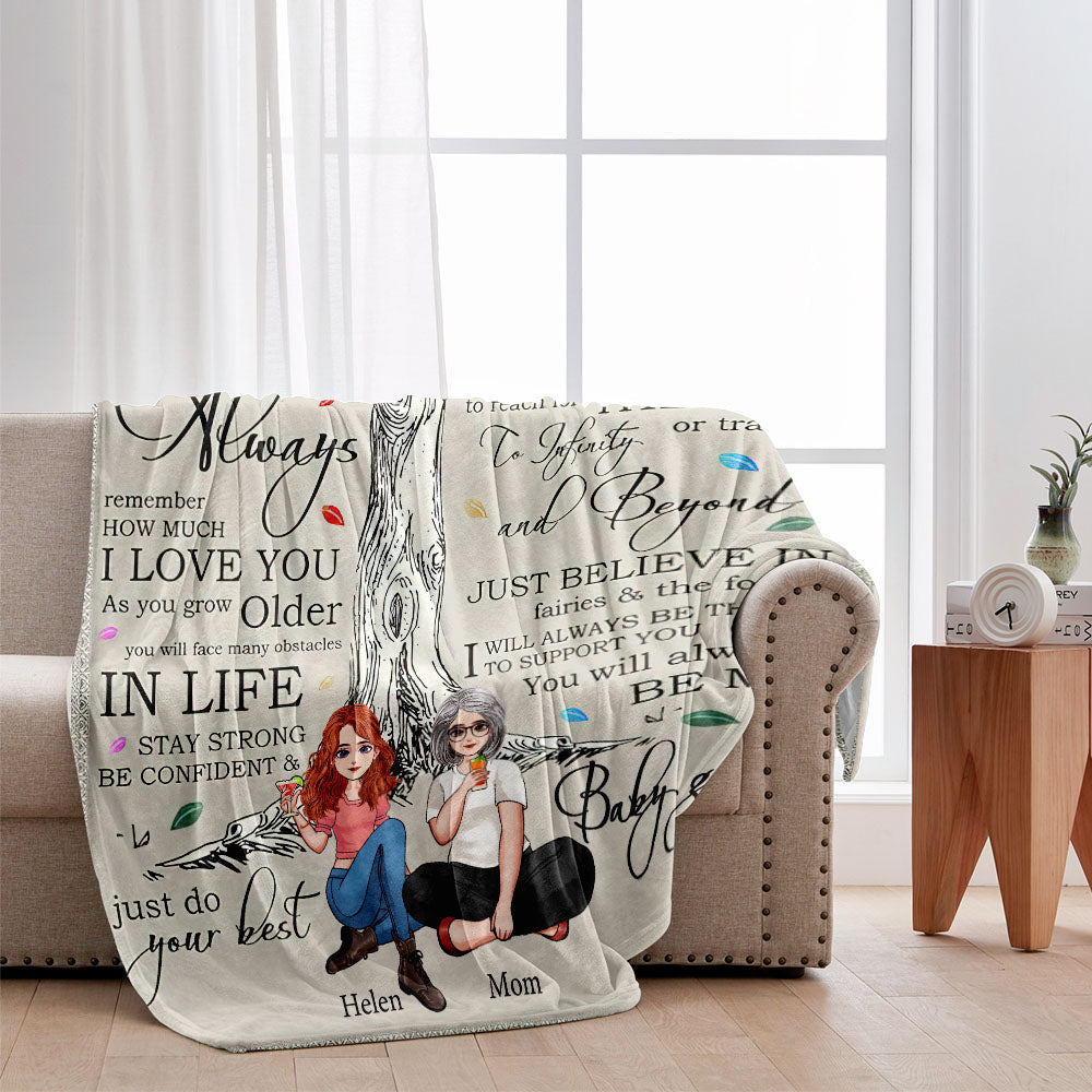 Für meine Tochter – Personalisierte Muttertagsdecke