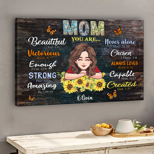 „Mama, du bist es!“ – Personalisierte Leinwand und Poster zum Muttertag