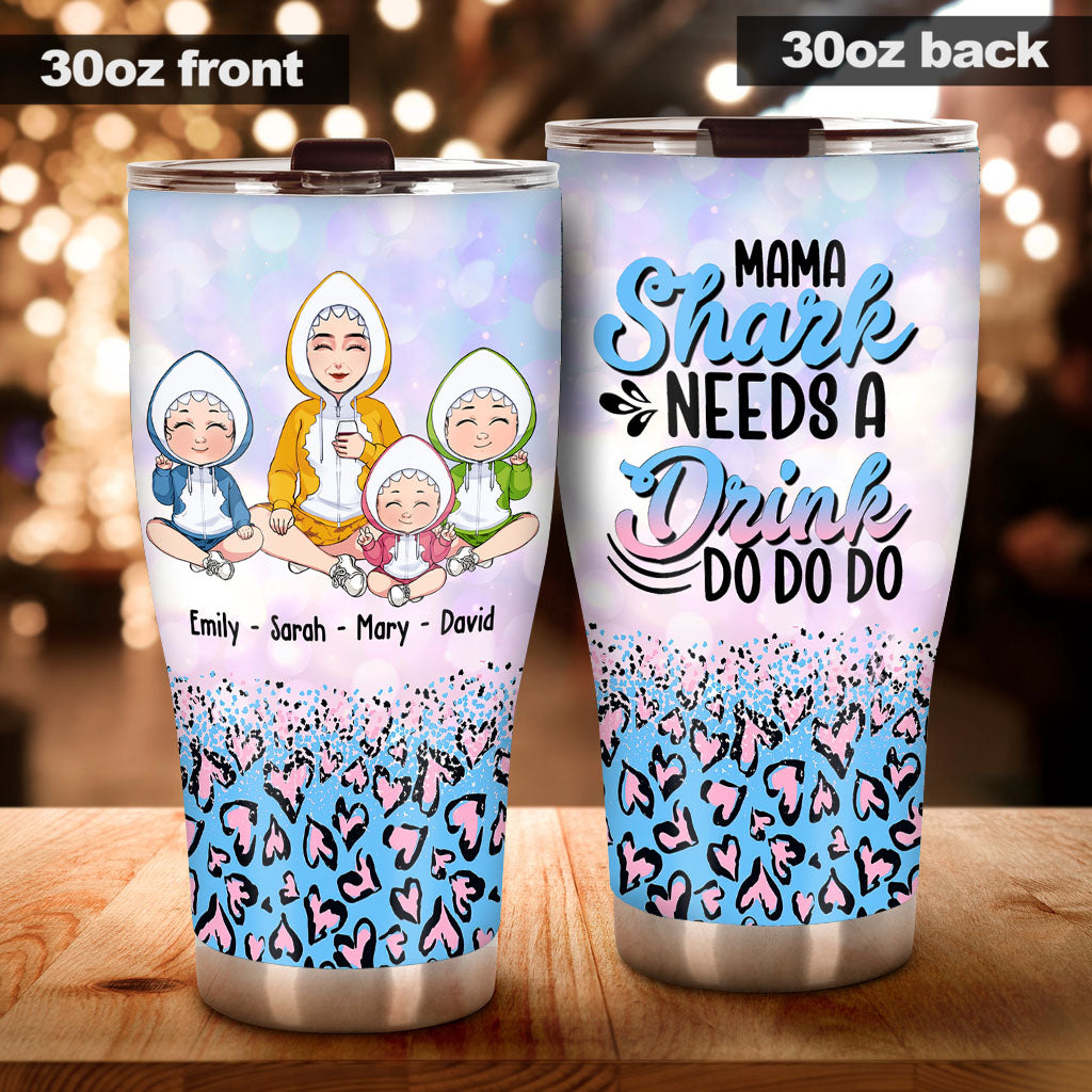 Mama Shark braucht einen Drink – personalisierter Muttertagsbecher