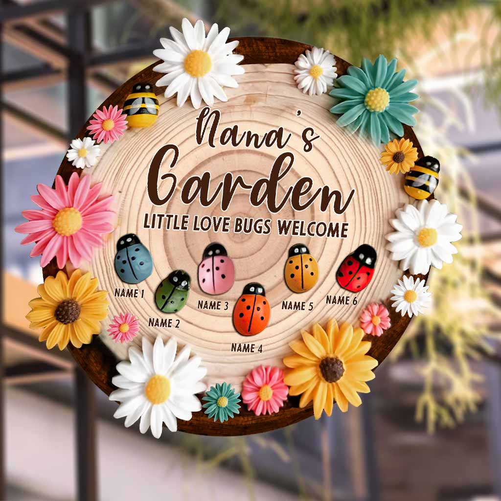 Willkommen, kleine Käfer – personalisiertes Oma-Holzschild