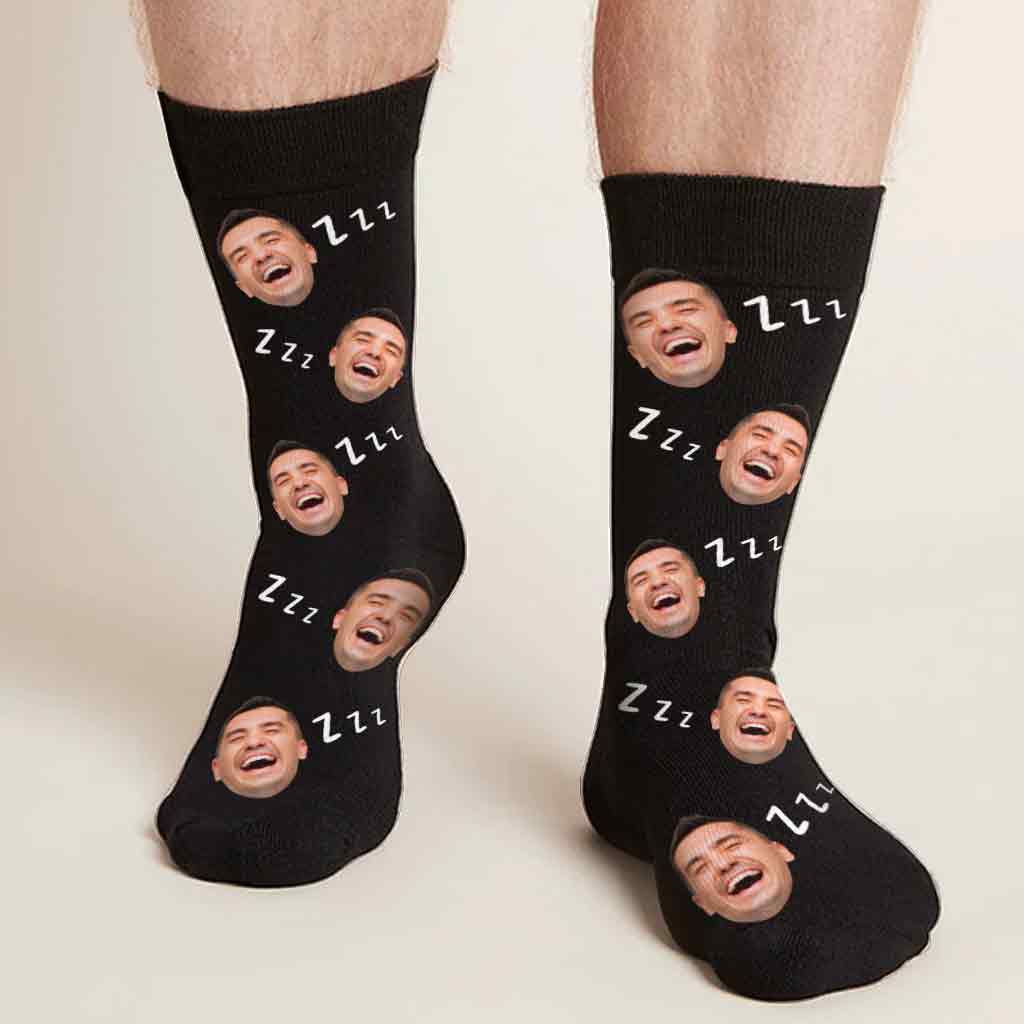 Ich schlafe nicht – personalisierte Socken für Väter