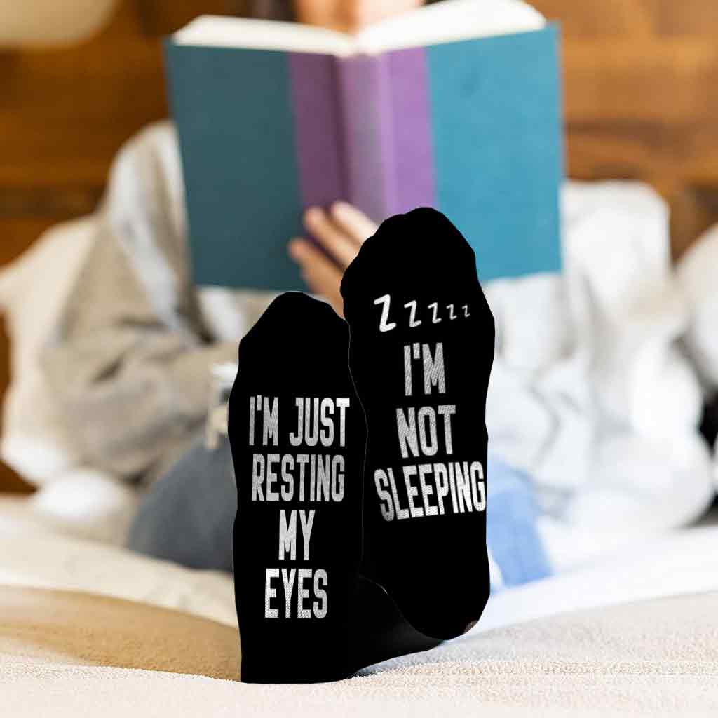 Ich schlafe nicht – personalisierte Socken für Väter