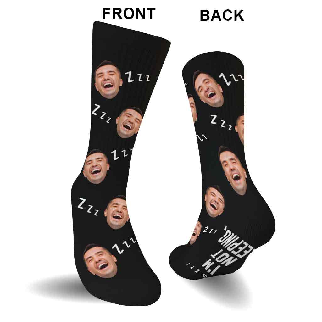 Ich schlafe nicht – personalisierte Socken für Väter