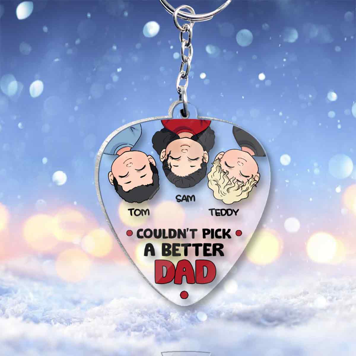 Einen besseren Papa könnte man sich nicht wünschen – personalisierter Schlüsselanhänger für Väter