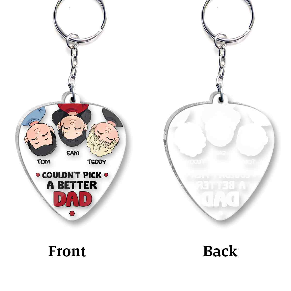 Einen besseren Papa könnte man sich nicht wünschen – personalisierter Schlüsselanhänger für Väter