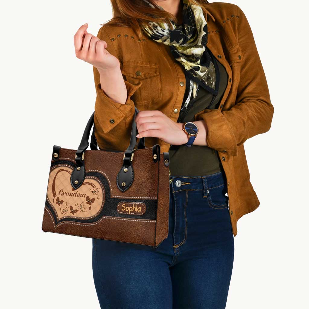 Oma - Personalisierte Oma-Lederhandtasche